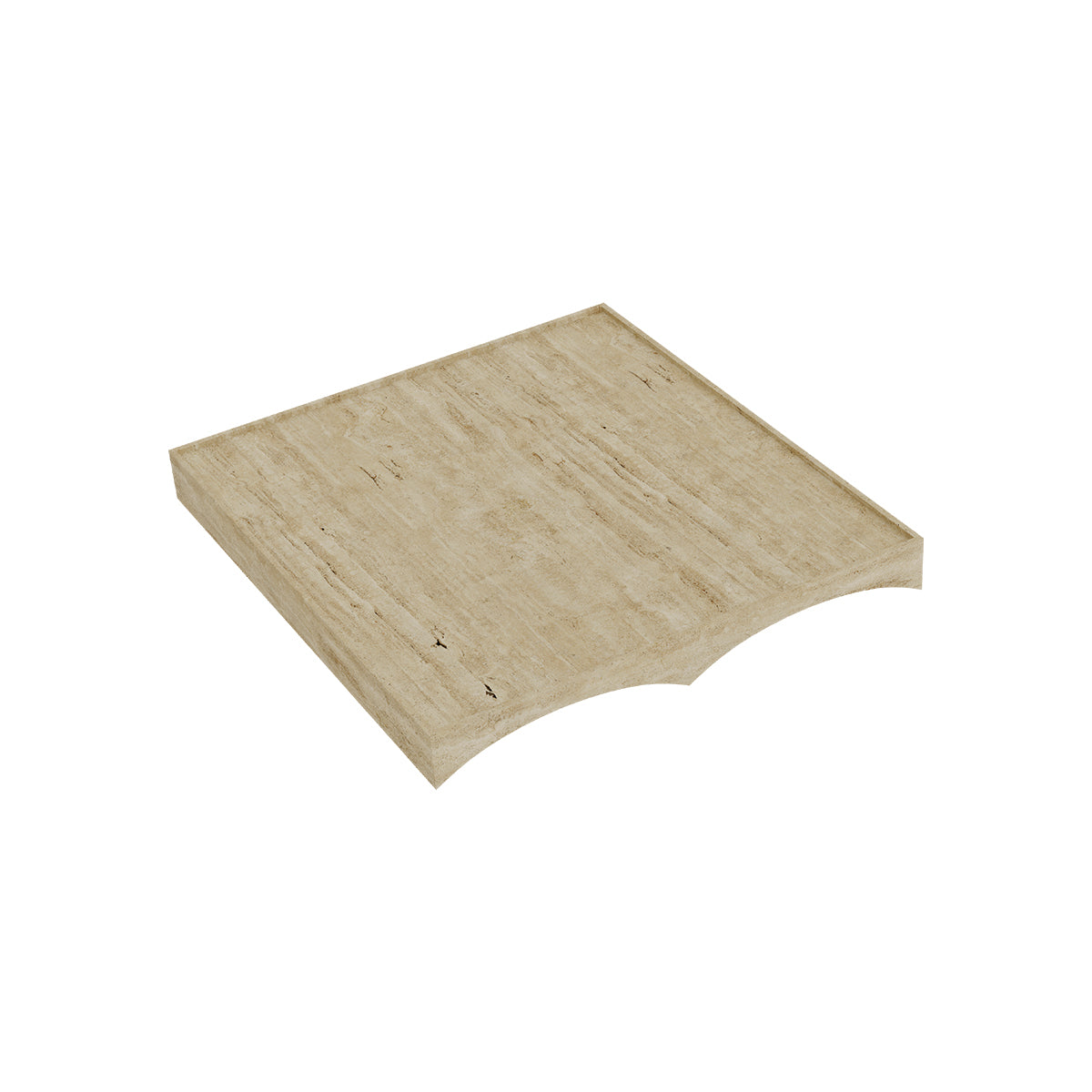 NORR11 tava Studio Double | travertin | 44x40xh4 cm