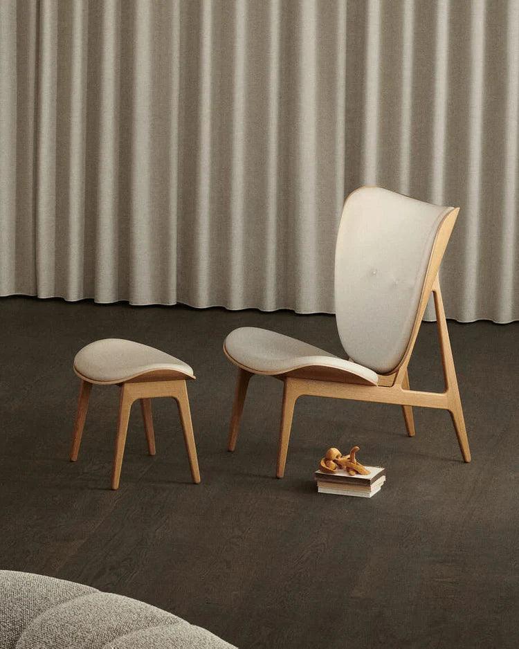 Taburet Elephant cu tapiterie completa din tesatura Sheepskin - Norr11 - PARIS14A.RO