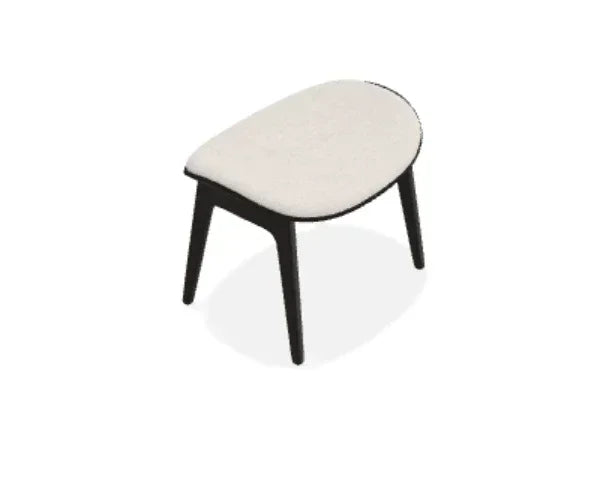 Taburet Elephant cu tapiterie frontala din piele Envy - Norr11 - PARIS14A.RO