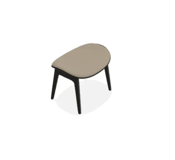 Taburet Elephant cu tapiterie frontala din piele Spectrum - Norr11 - PARIS14A.RO