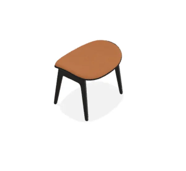 Taburet Elephant cu tapiterie frontala din piele Terra - Norr11 - PARIS14A.RO