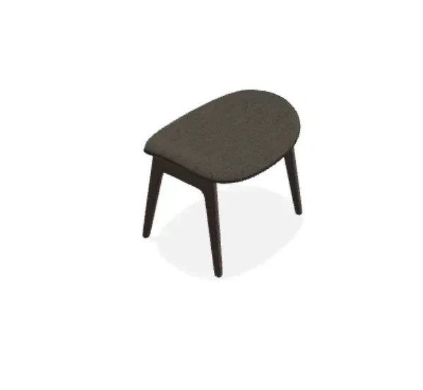 Taburet Elephant cu tapiterie frontala din tesatura Ismay - Norr11 - PARIS14A.RO