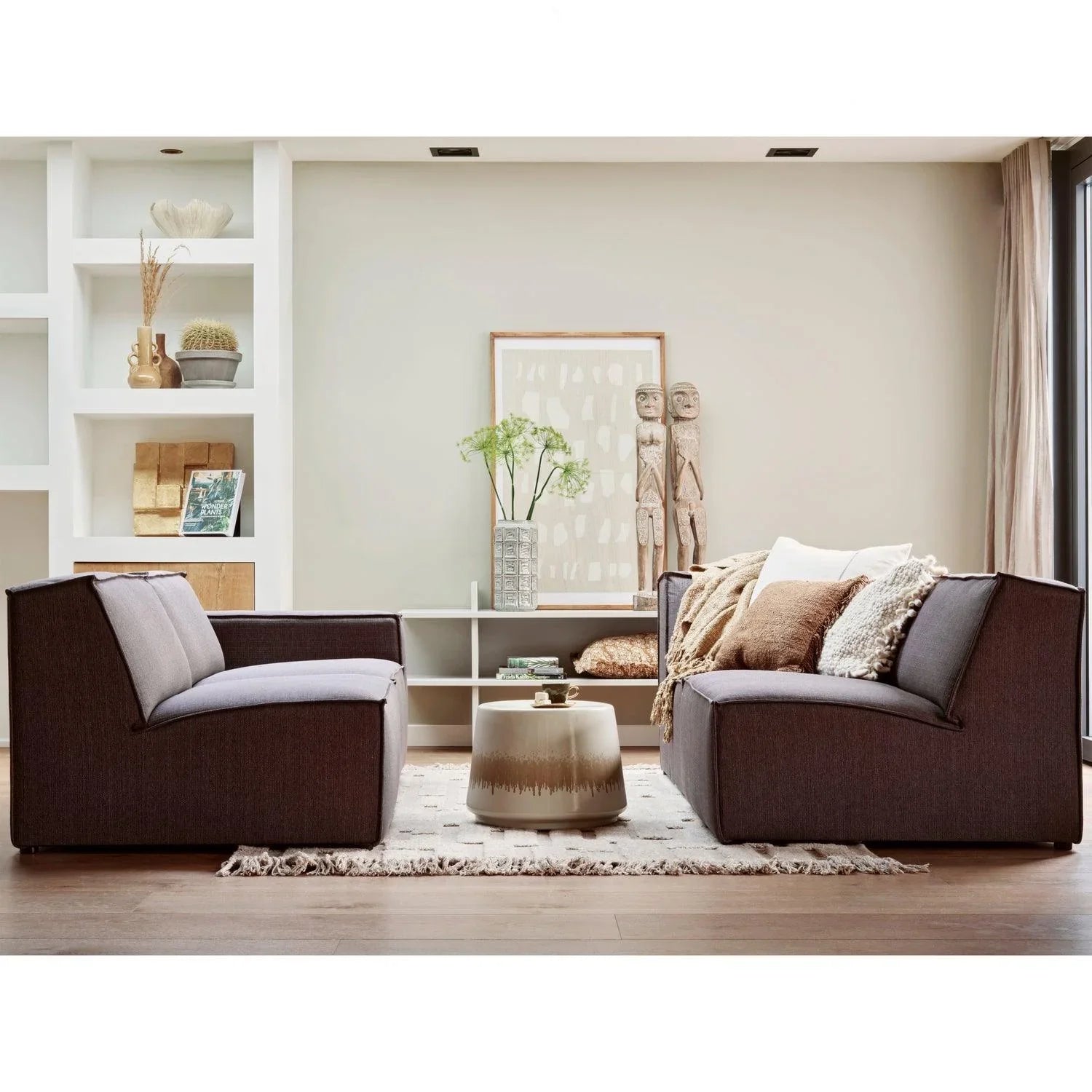 TILT SIDE TABLE CERAMIC NATURAL - PARIS14A.RO