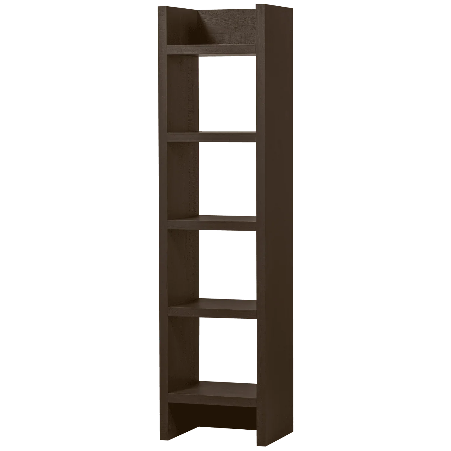 TIMO OPEN CABINET MDF DARK BROWN 195x50x40CM - PARIS14A.RO