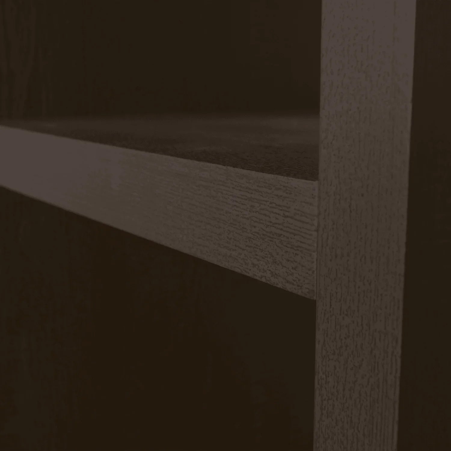 TIMO OPEN CABINET MDF DARK BROWN 195x50x40CM - PARIS14A.RO