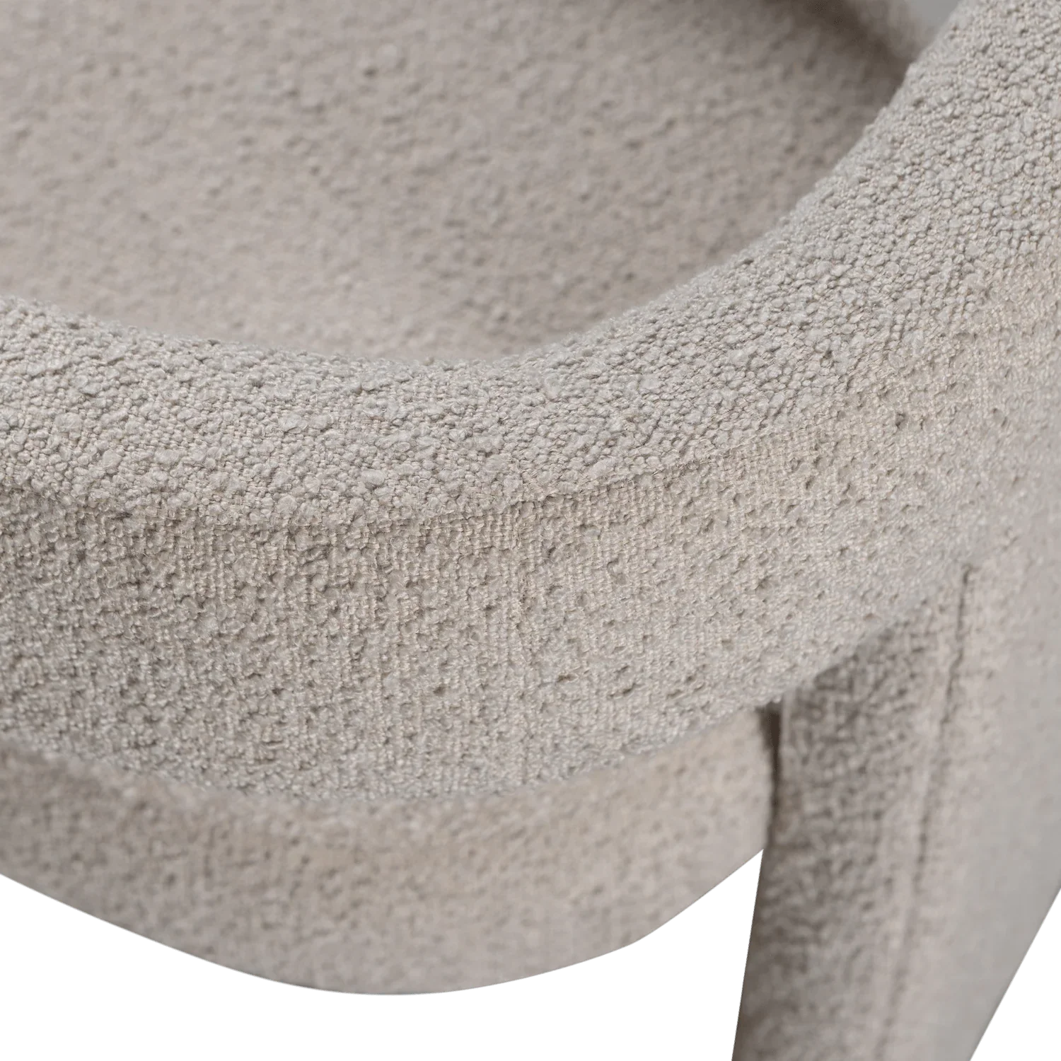 TIWA ARMCHAIR BOUCLE BEIGE - PARIS14A.RO