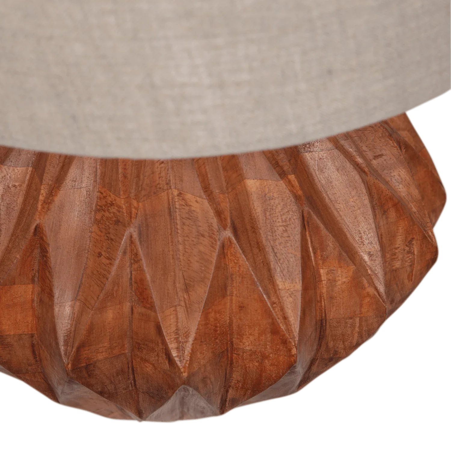 TORIN TABLE LAMP CARVED NATURAL - PARIS14A.RO