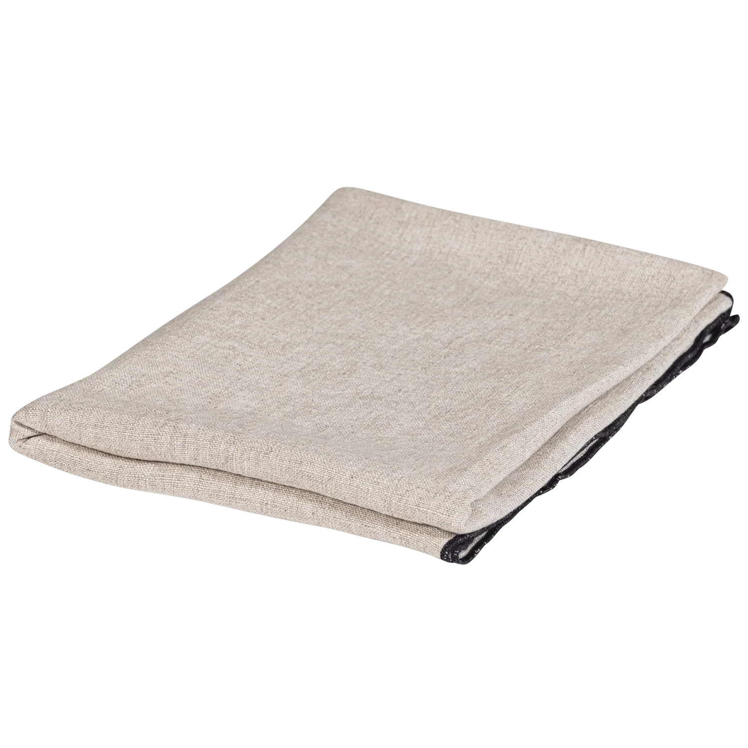 UNIQUE PLAID WITH STRIPE BLACK/OFF WHITE 130x170CM - PARIS14A.RO