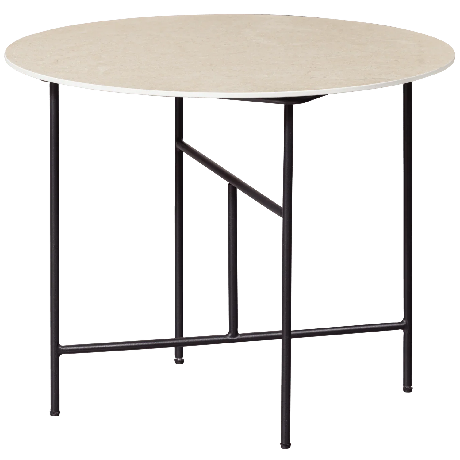 VIDA COFFEE TABLE WITH MARBLE LOOK TABLETOP NATURAL 48xØ60 - PARIS14A.RO