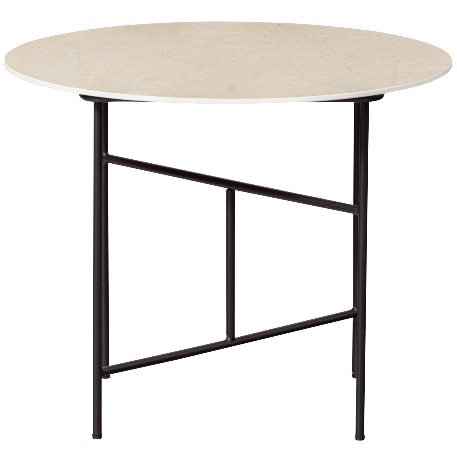 VIDA COFFEE TABLE WITH MARBLE LOOK TABLETOP NATURAL 48xØ60 - PARIS14A.RO