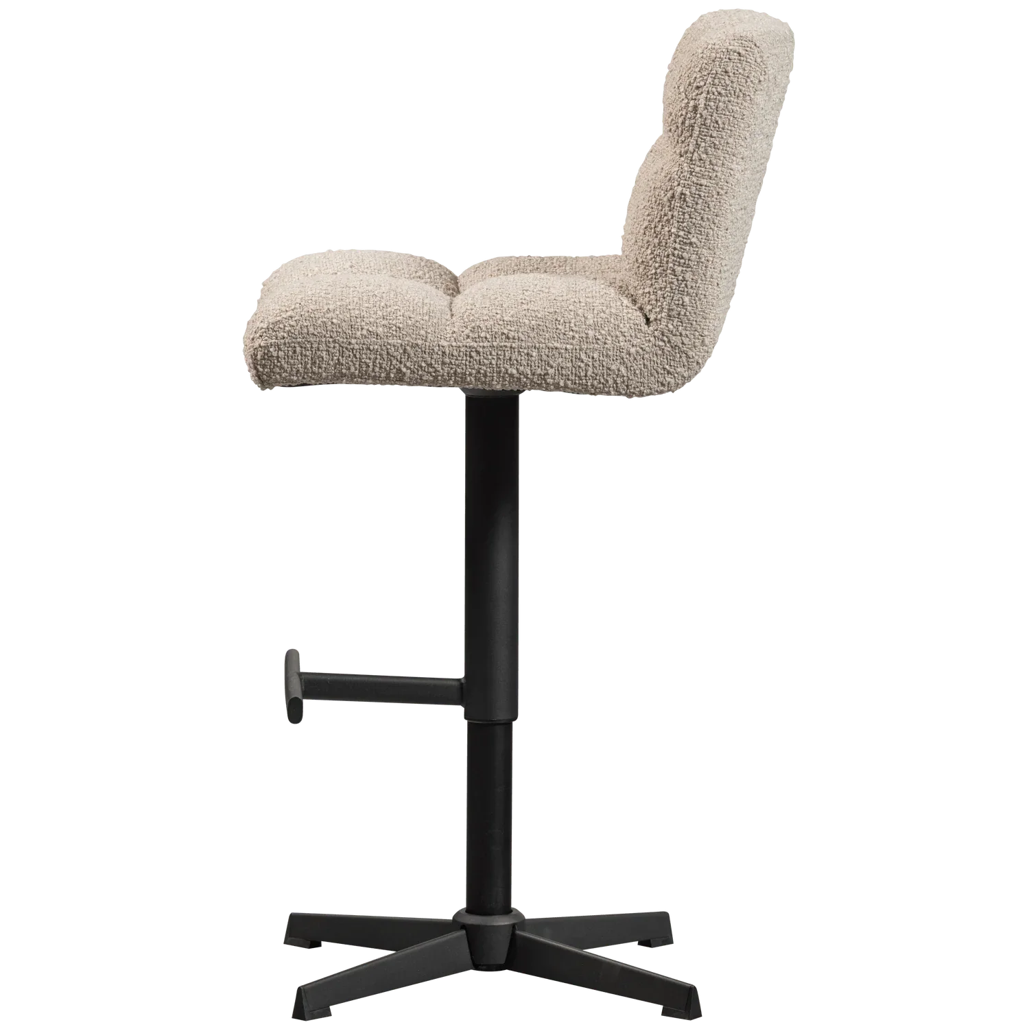 VINNY SWIVEL BAR STOOL BOUCLÉ SAND - PARIS14A.RO