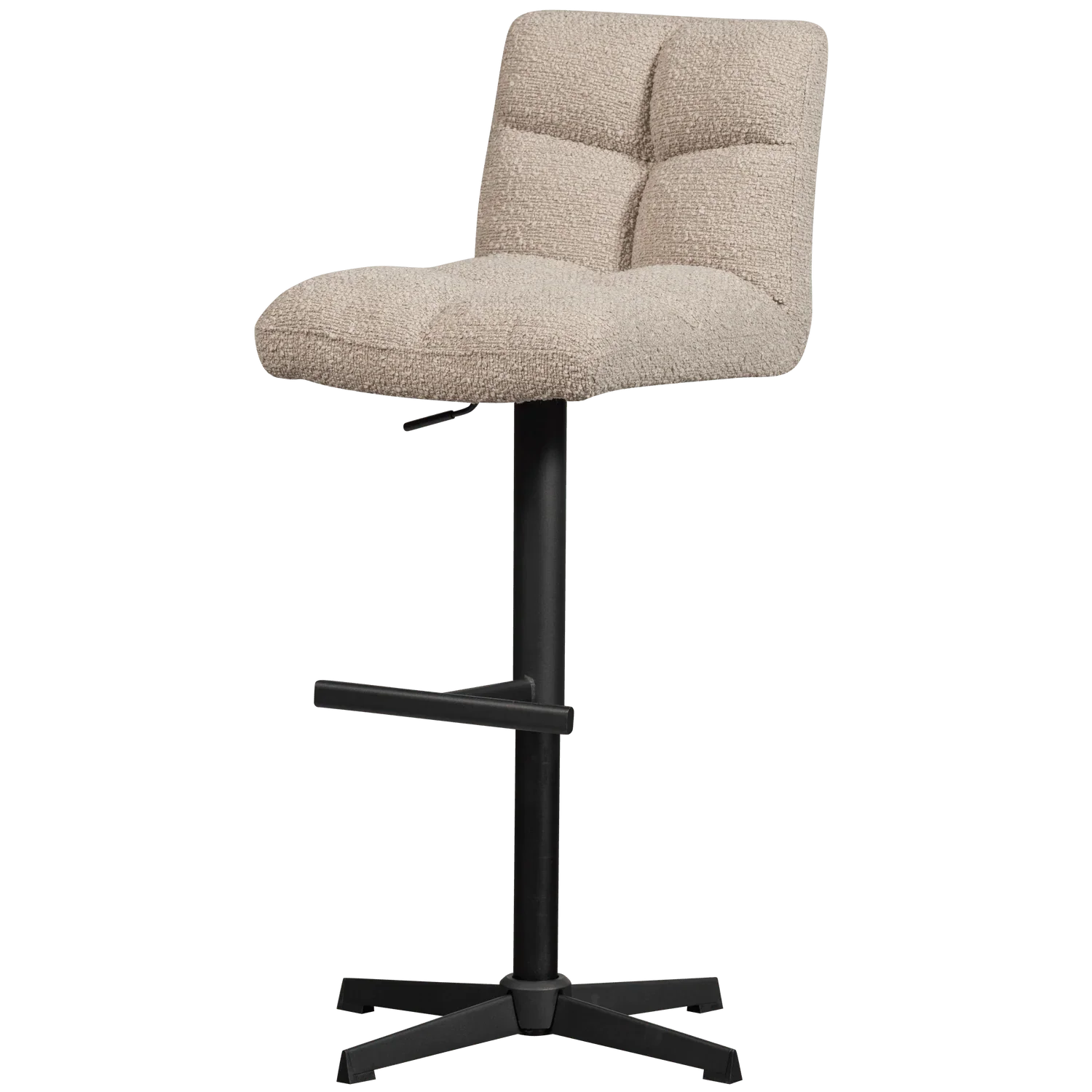 VINNY SWIVEL BAR STOOL BOUCLÉ SAND - PARIS14A.RO