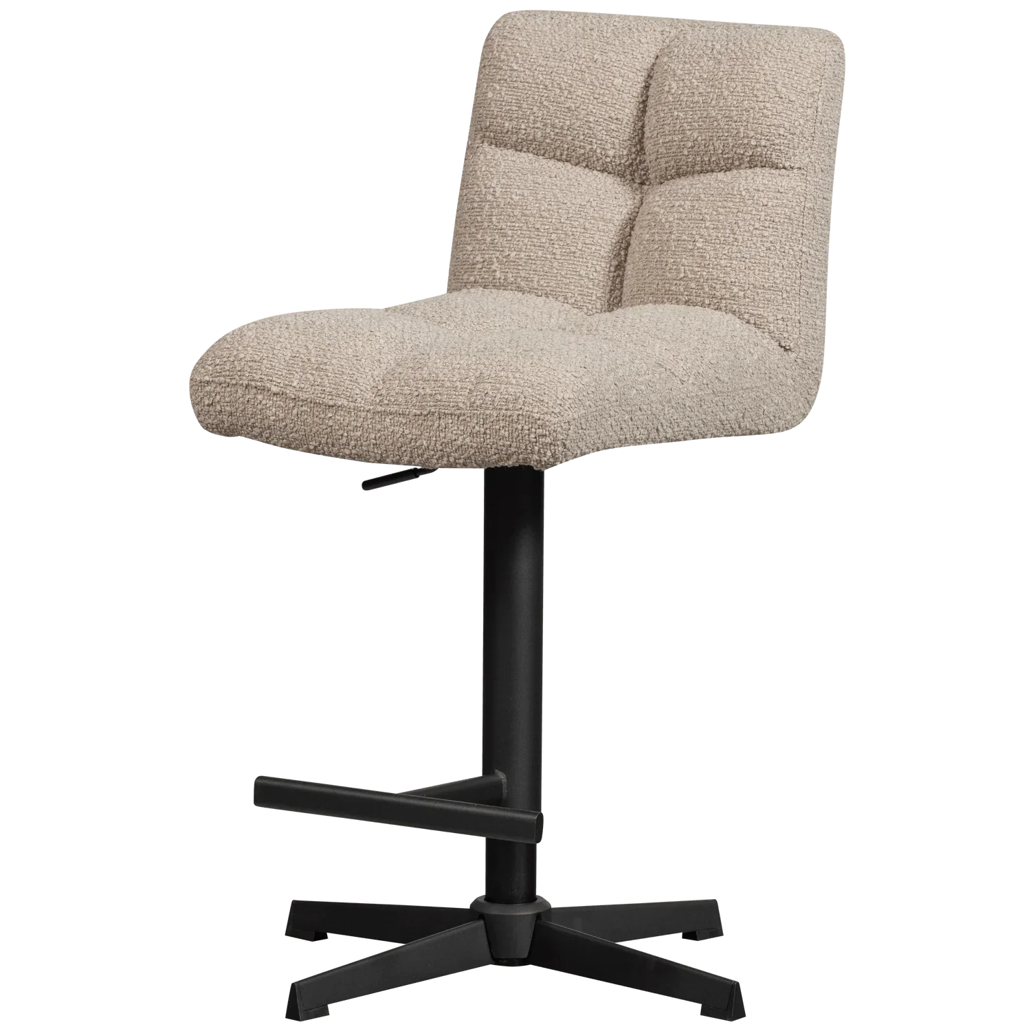 VINNY SWIVEL BAR STOOL BOUCLÉ SAND - PARIS14A.RO