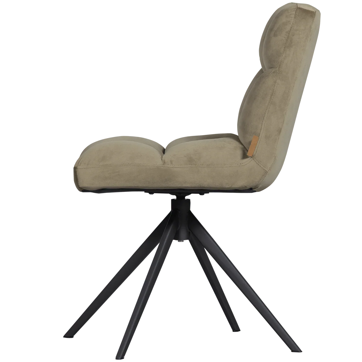 VINNY SWIVEL CHAIR VELVET SMOKE GREEN - PARIS14A.RO