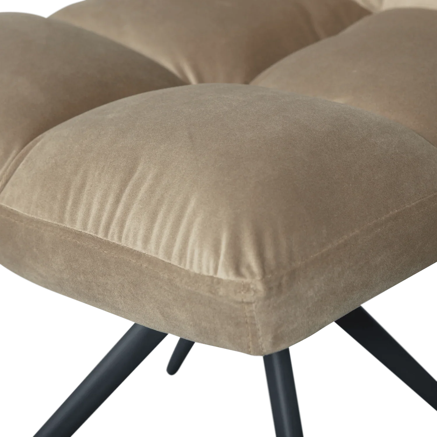 VINNY SWIVEL CHAIR VELVET SMOKE GREEN - PARIS14A.RO