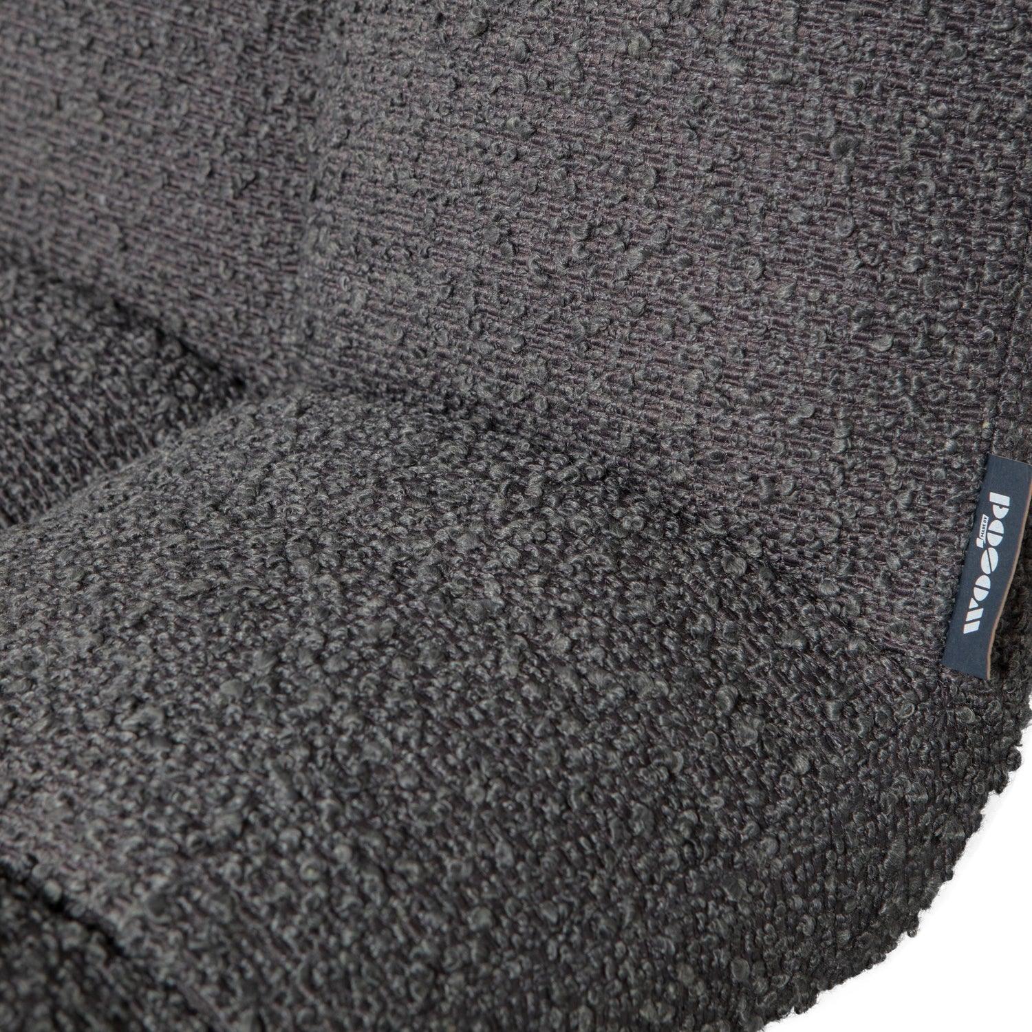 VINNY SWIVEL DINING CHAIR BOUCLÉ ANTHRACITE - PARIS14A.RO