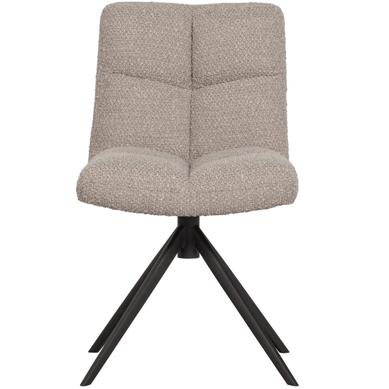 VINNY SWIVEL DINING CHAIR BOUCLÉ SAND - PARIS14A.RO