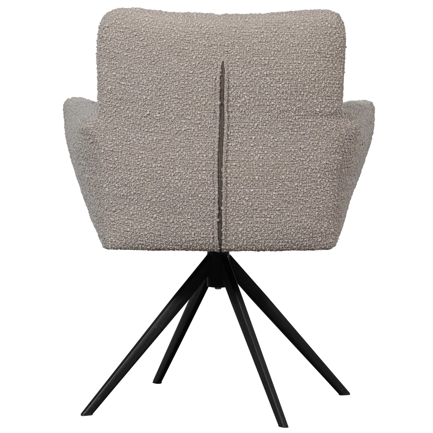 VINNY SWIVEL DINING CHAIR WITH ARMREST BOUCLÉ SAND - PARIS14A.RO
