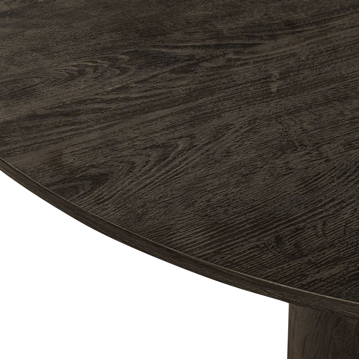 VITO COFFEE TABLE MDF DARK BROWN 35xØ100CM - PARIS14A.RO