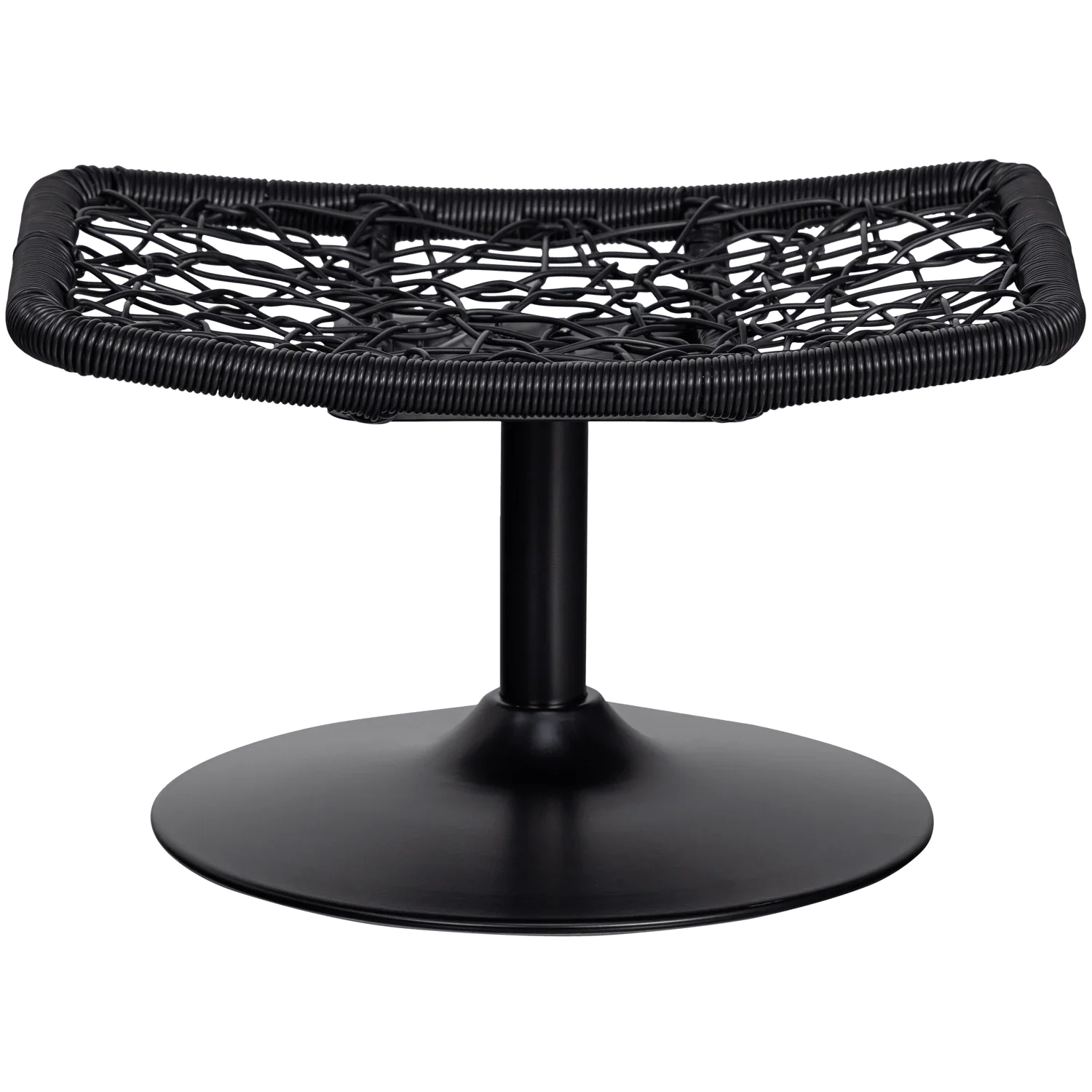 VIVE GARDEN STOOL OUTDOOR RATTAN SAND / BLACK - PARIS14A.RO