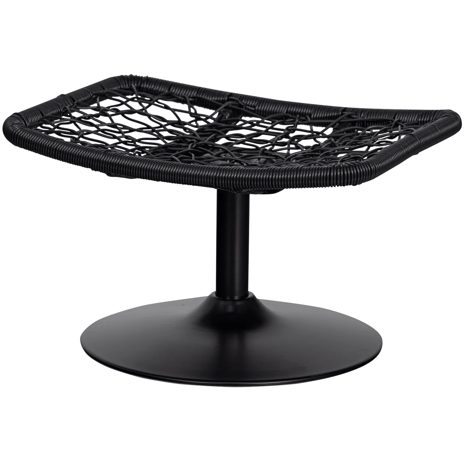 VIVE GARDEN STOOL OUTDOOR RATTAN SAND / BLACK - PARIS14A.RO