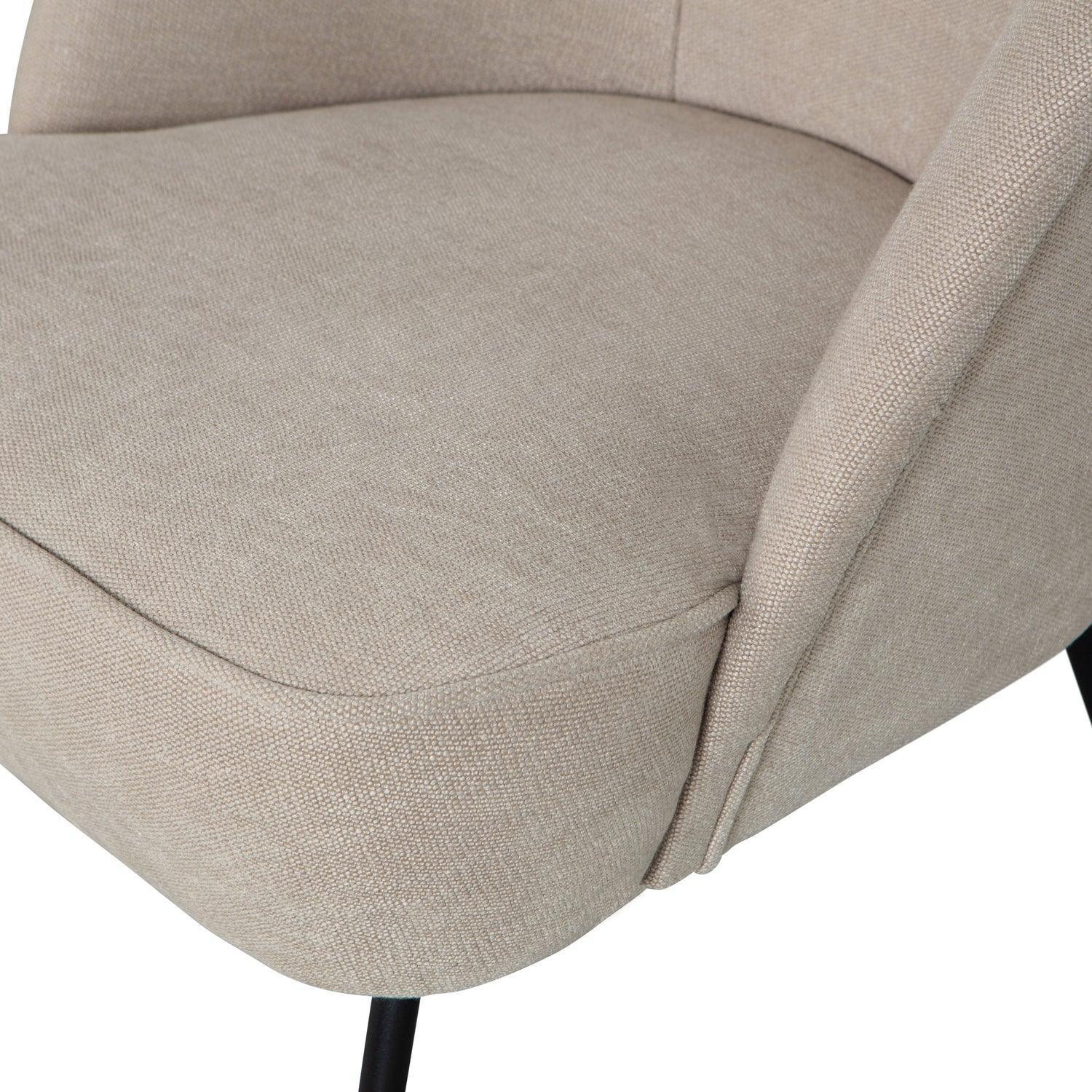 VOGUE ARMCHAIR WOVEN FABRIC SAND - PARIS14A.RO