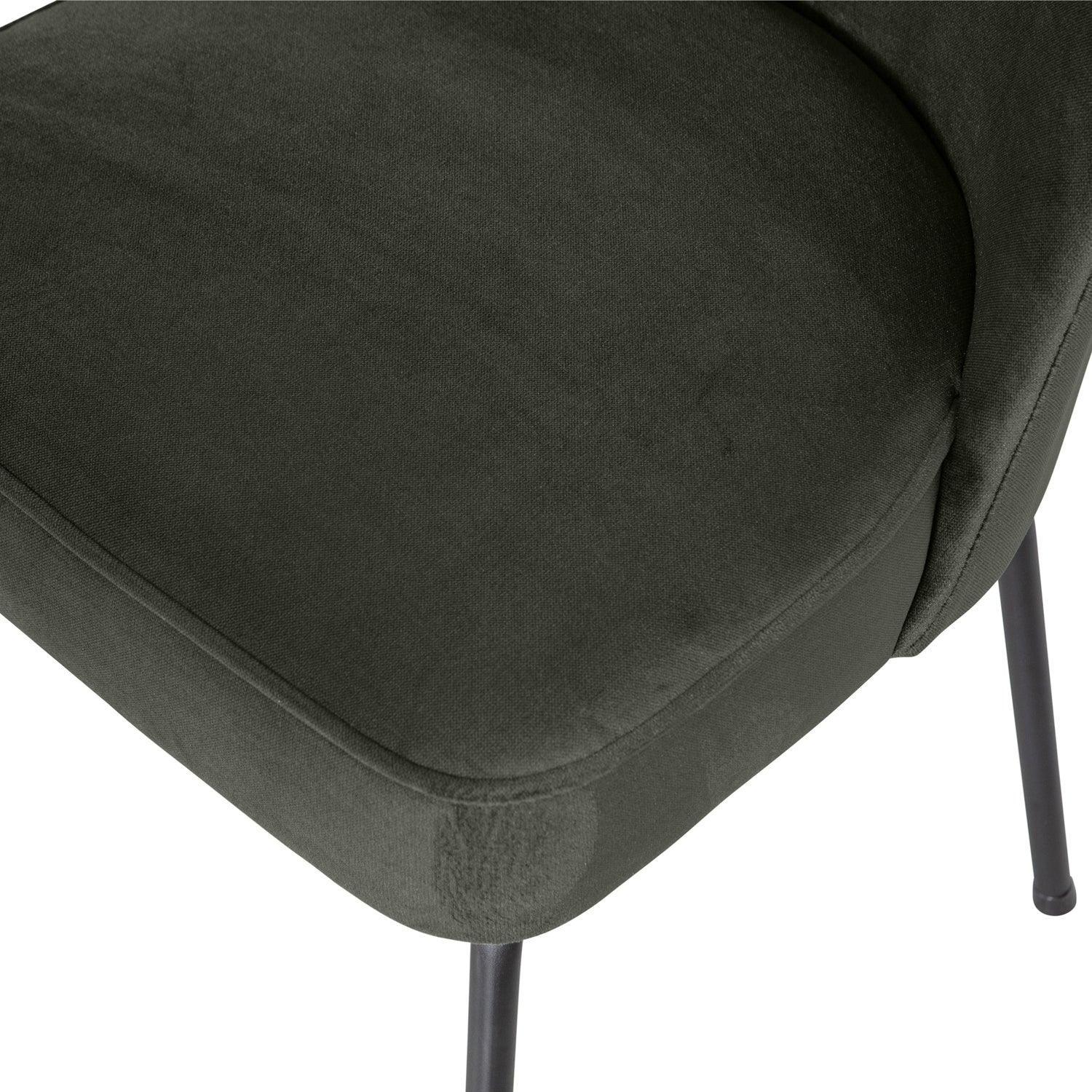VOGUE DINING CHAIR VELVET DARK GREEN - PARIS14A.RO