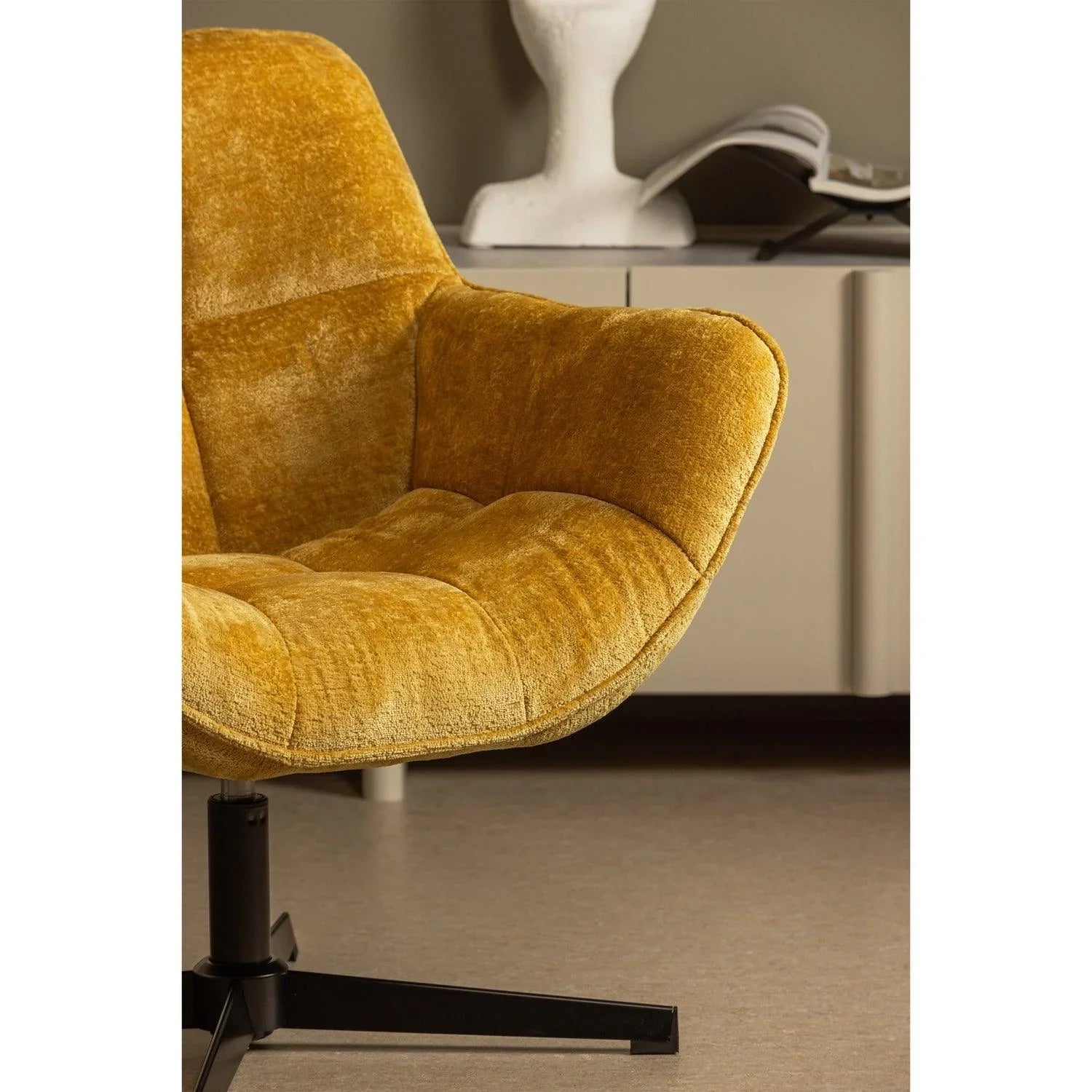 WIBO SWIVEL ARMCHAIR CURRY - PARIS14A.RO