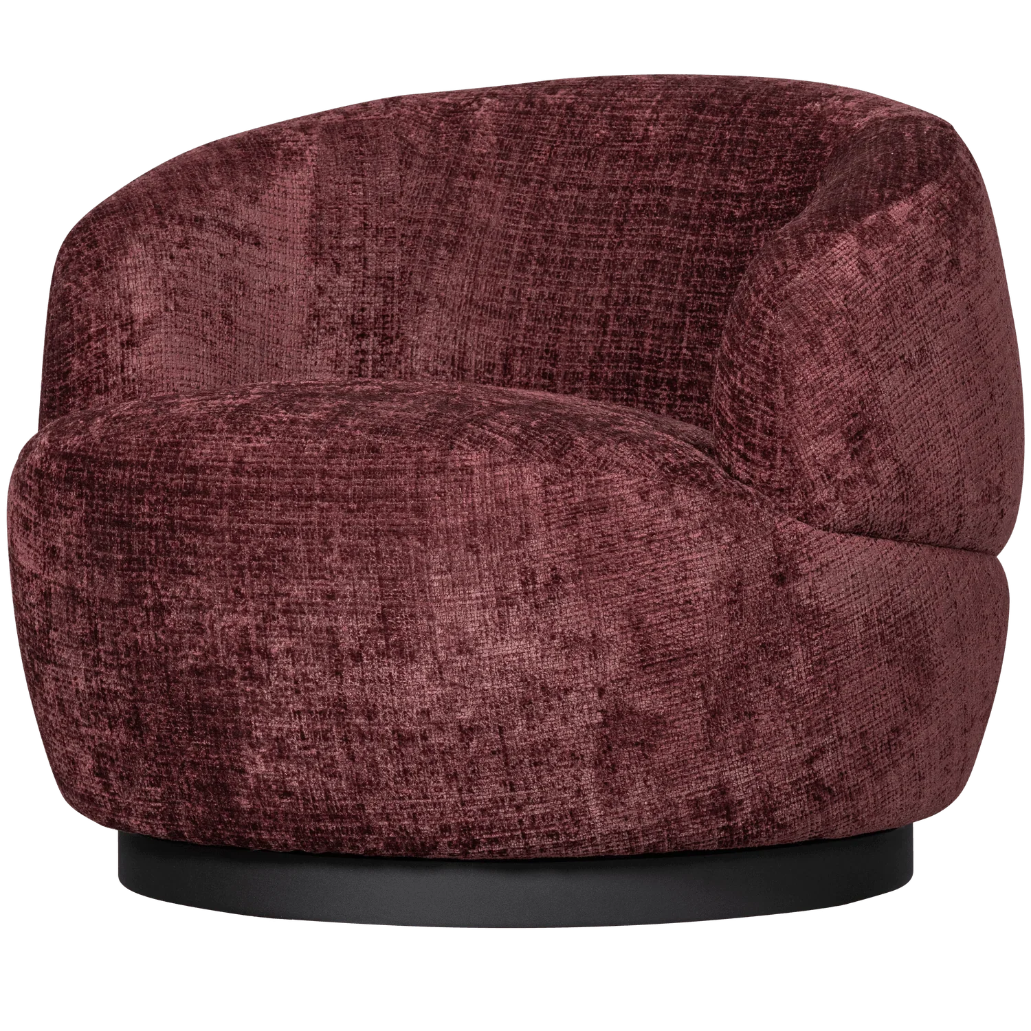 WOOLLY ROTATION ARMCHAIR CHENILLE AUBERGINE - PARIS14A.RO