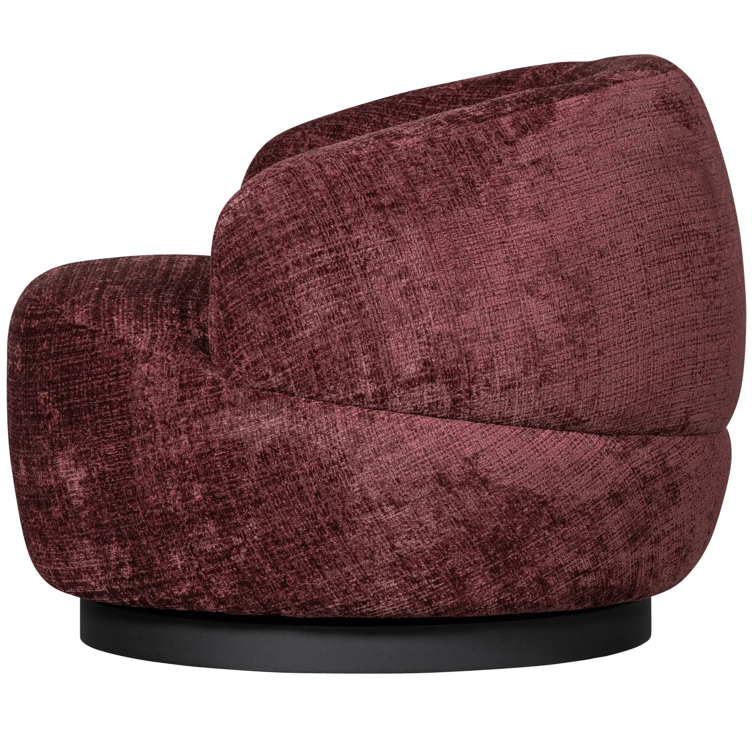 WOOLLY ROTATION ARMCHAIR CHENILLE AUBERGINE - PARIS14A.RO