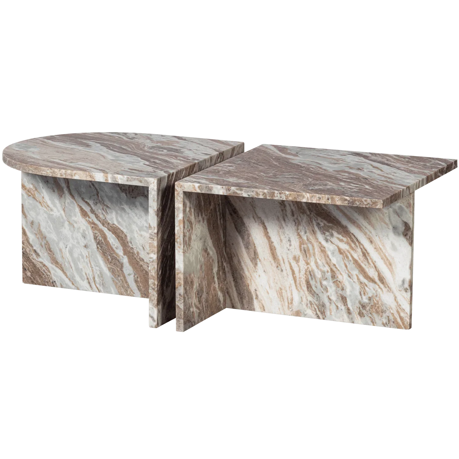 XHAIL SIDE TABLE MARBLE NATURAL - PARIS14A.RO