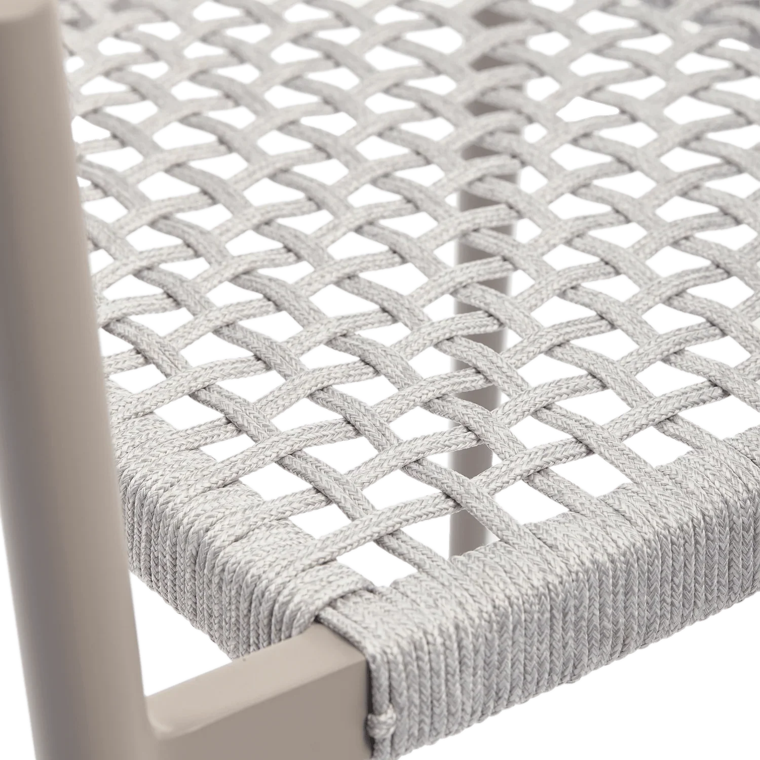 YELLOW GARDEN CHAIR ROPE/ALUMINIUM LIGHT GREY - PARIS14A.RO