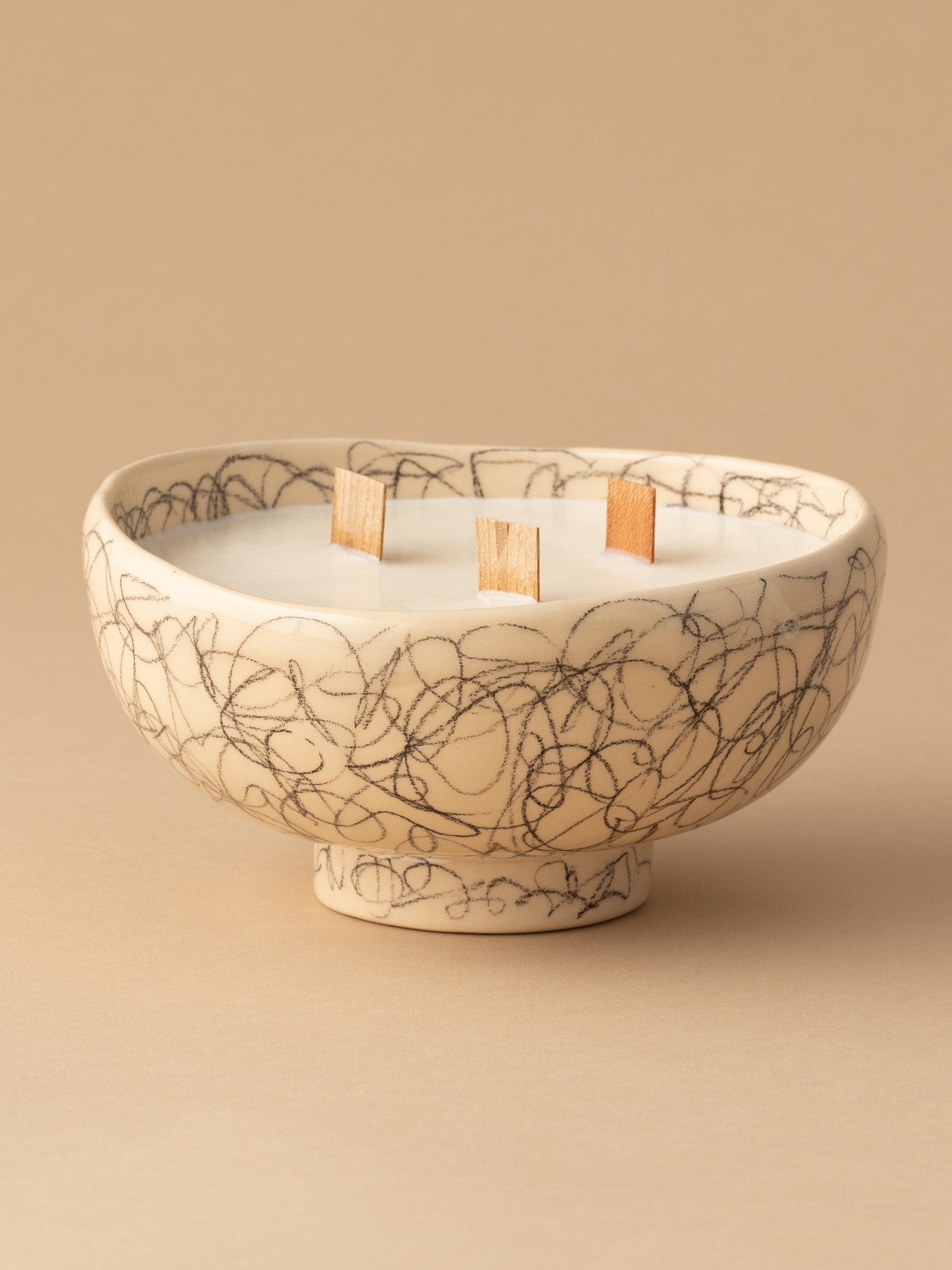 Lumanare ceramica "Charcoal" M - PARIS14A.RO