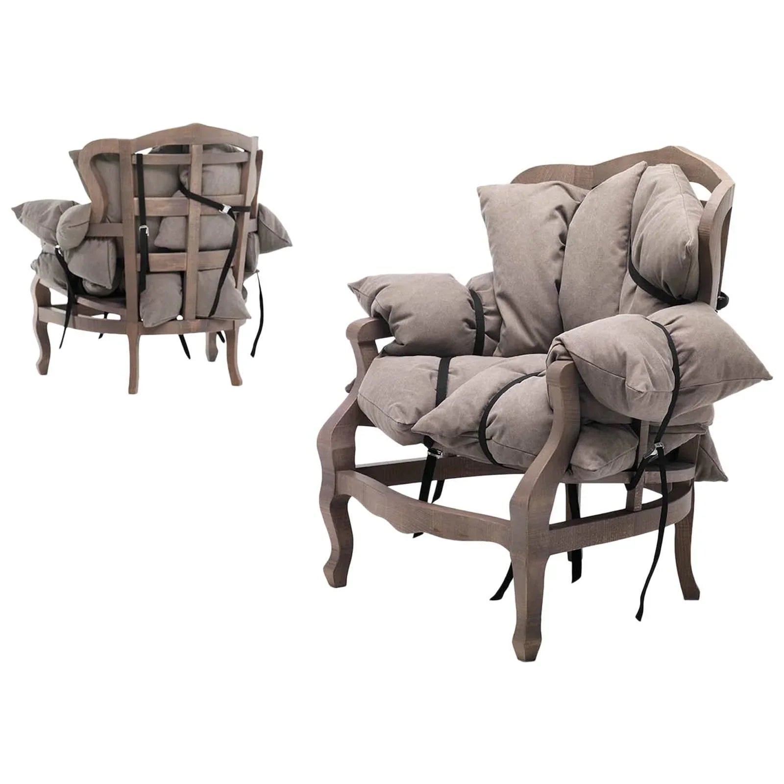 7 Pernes Fotoliu in Taupe de Marcantonio & Mogg - PARIS14A.RO