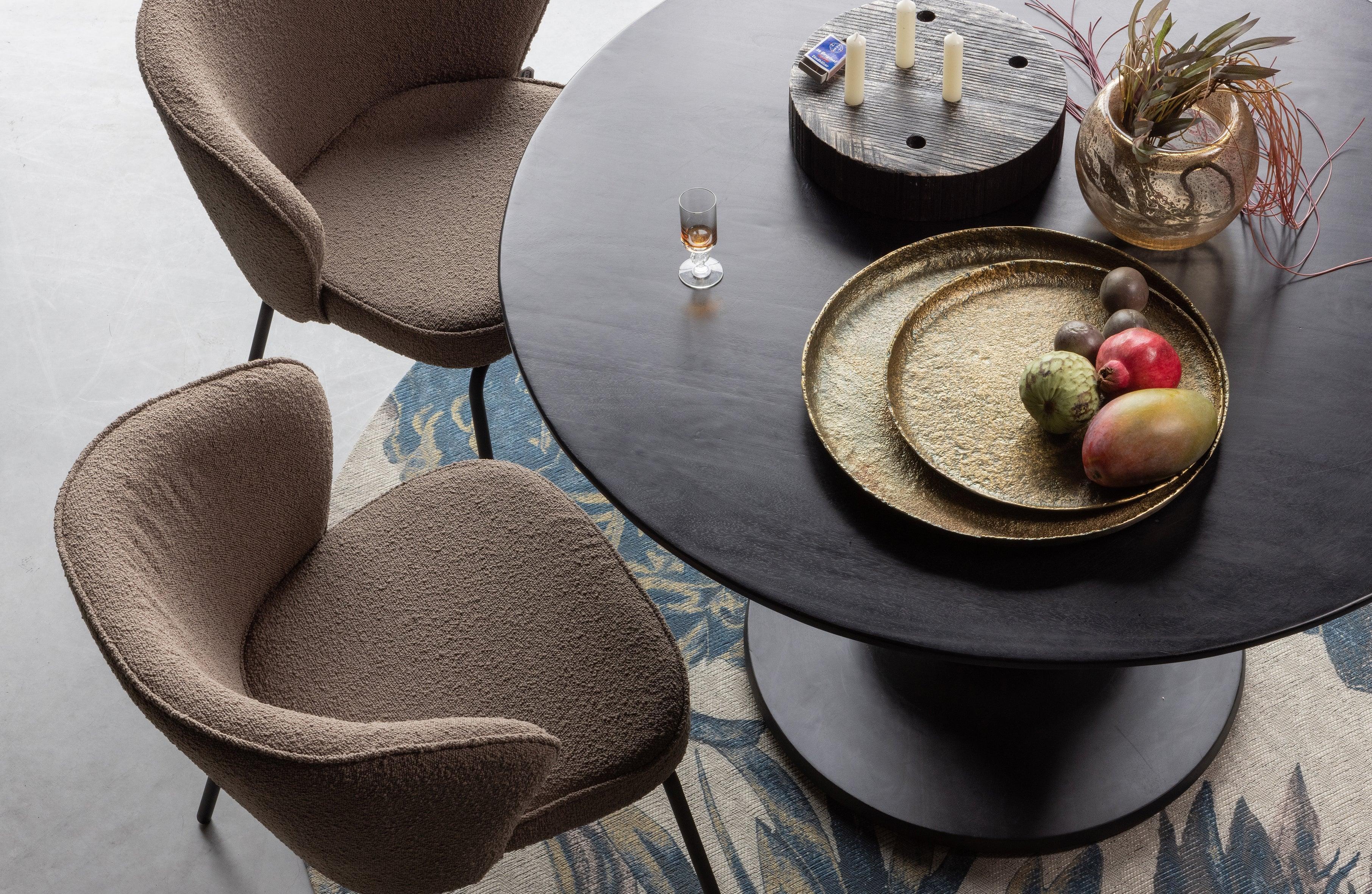 Set de 2 -Sserving Placa metalica din alama antica - PARIS14A.RO