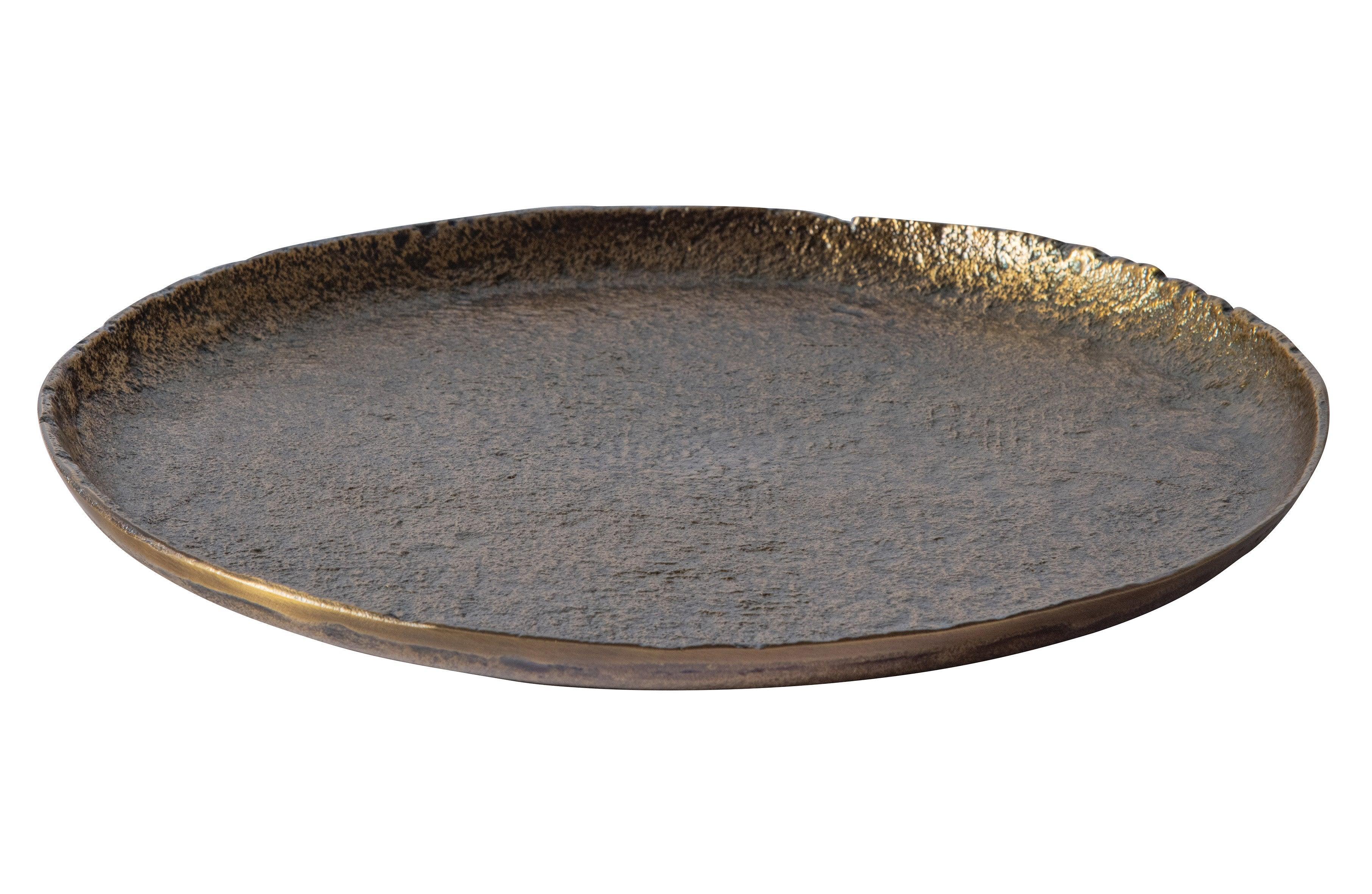 Set de 2 -Sserving Placa metalica din alama antica - PARIS14A.RO