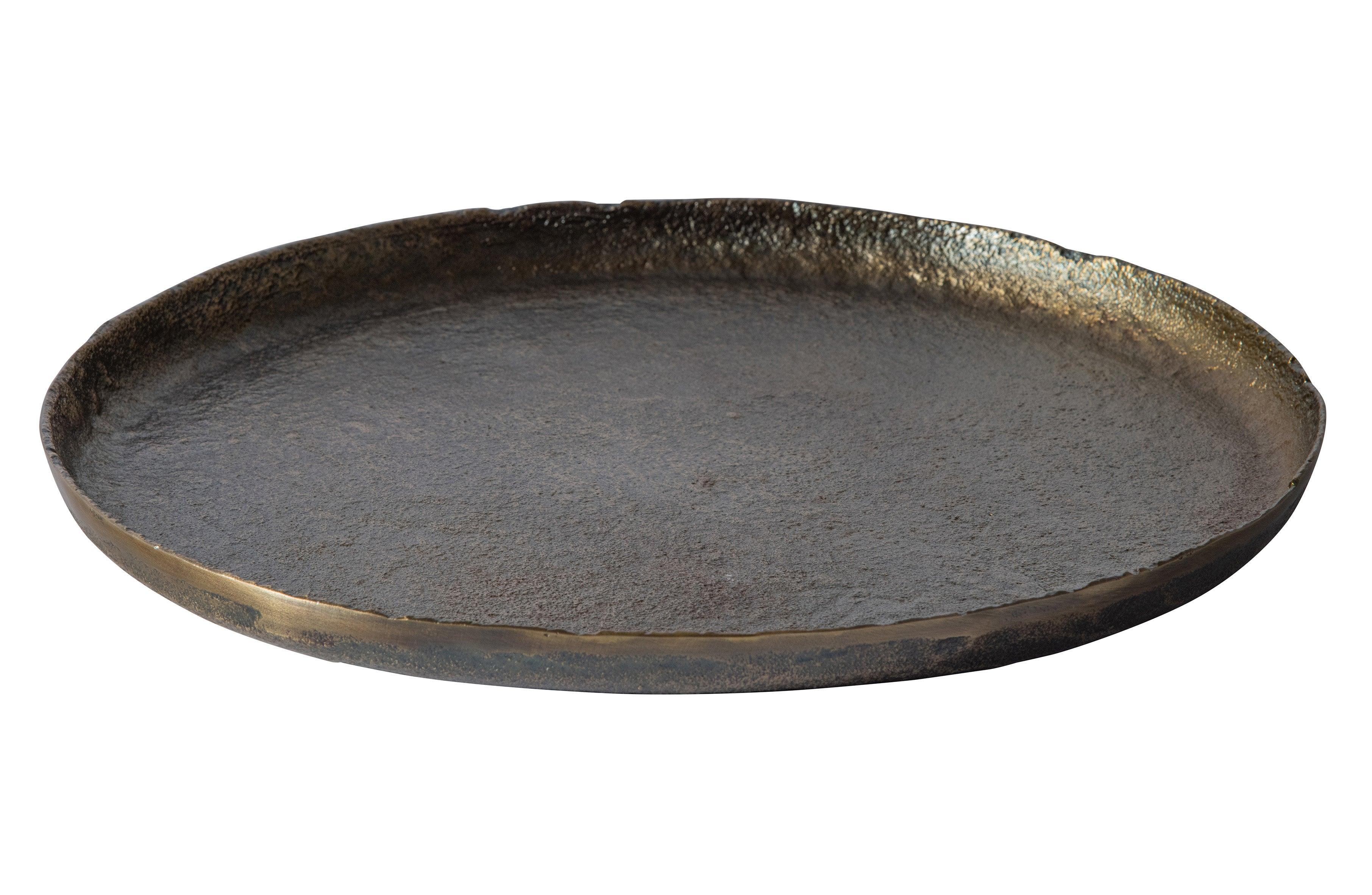 Set de 2 -Sserving Placa metalica din alama antica - PARIS14A.RO