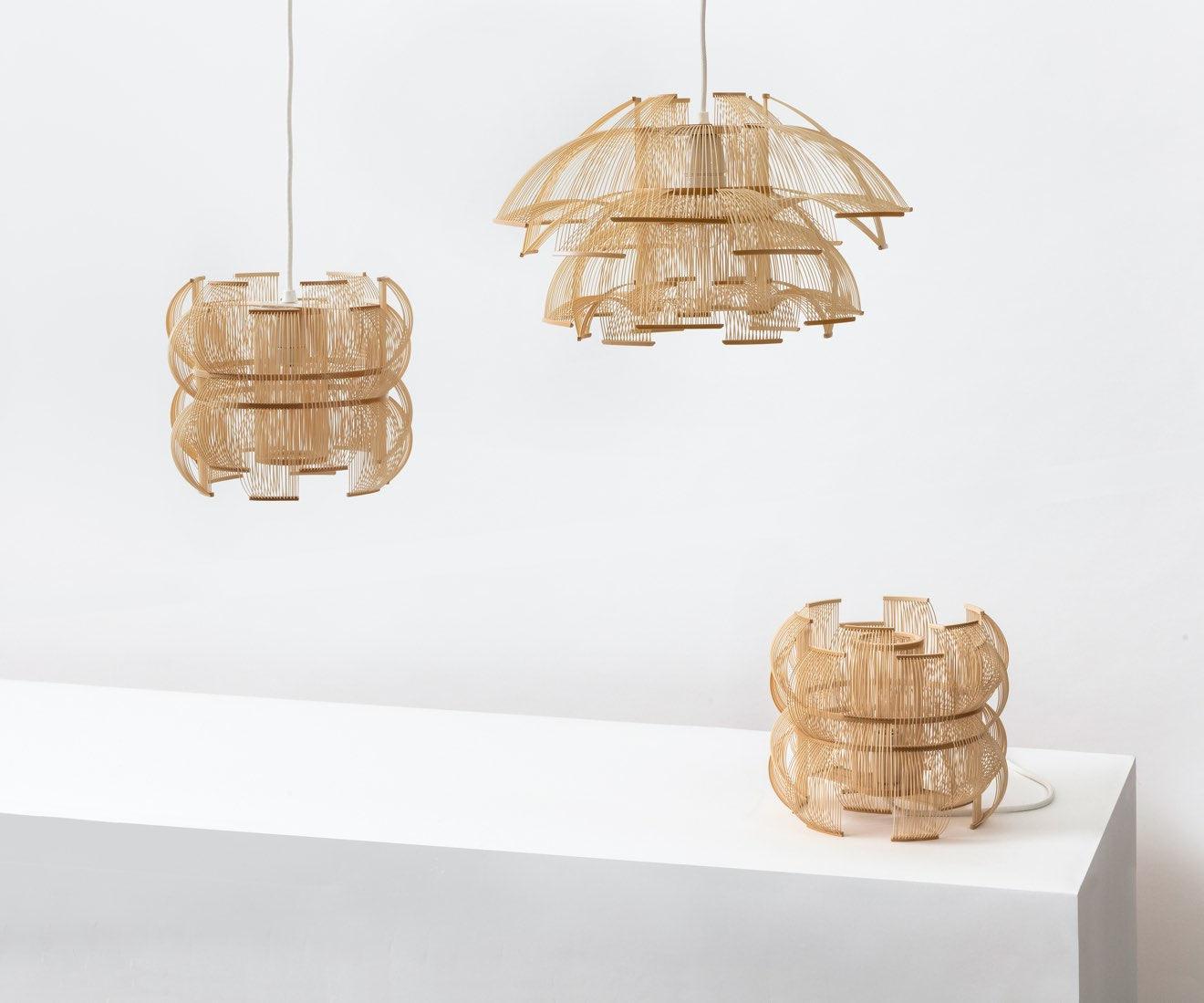 Lampa de masa creata manual dupa tehnica japoneza takesensuji Sen by Motarasu