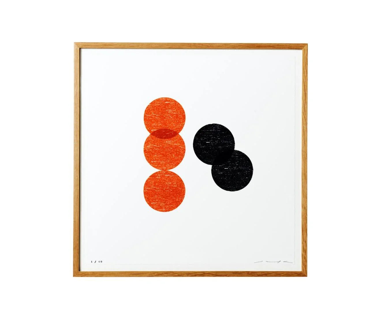 Tablou decorativ din hartie washi si elemente din lemn Wood Works by Motarasu