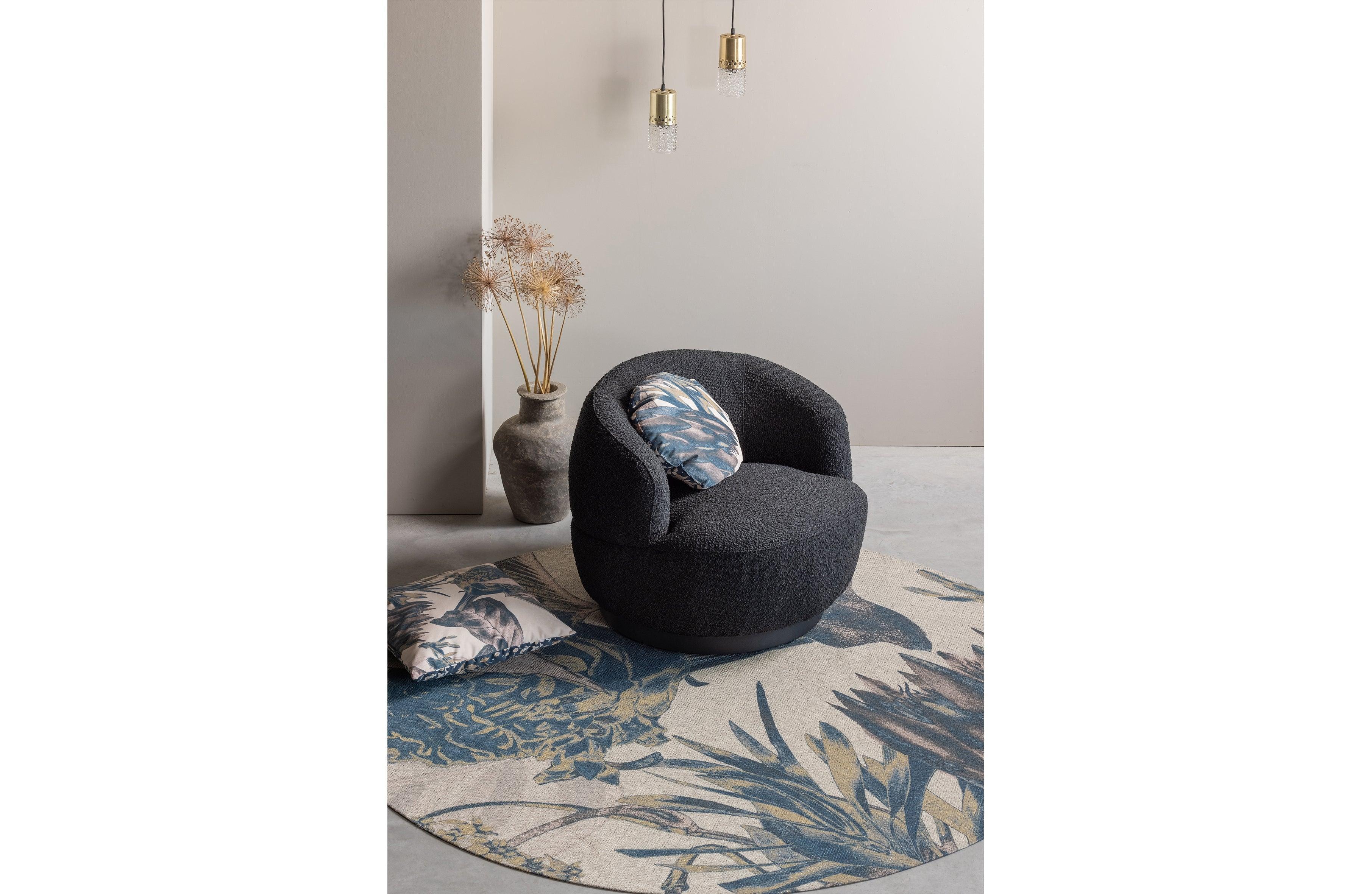 Antracit de fotoliu de rotatie din lana - PARIS14A.RO