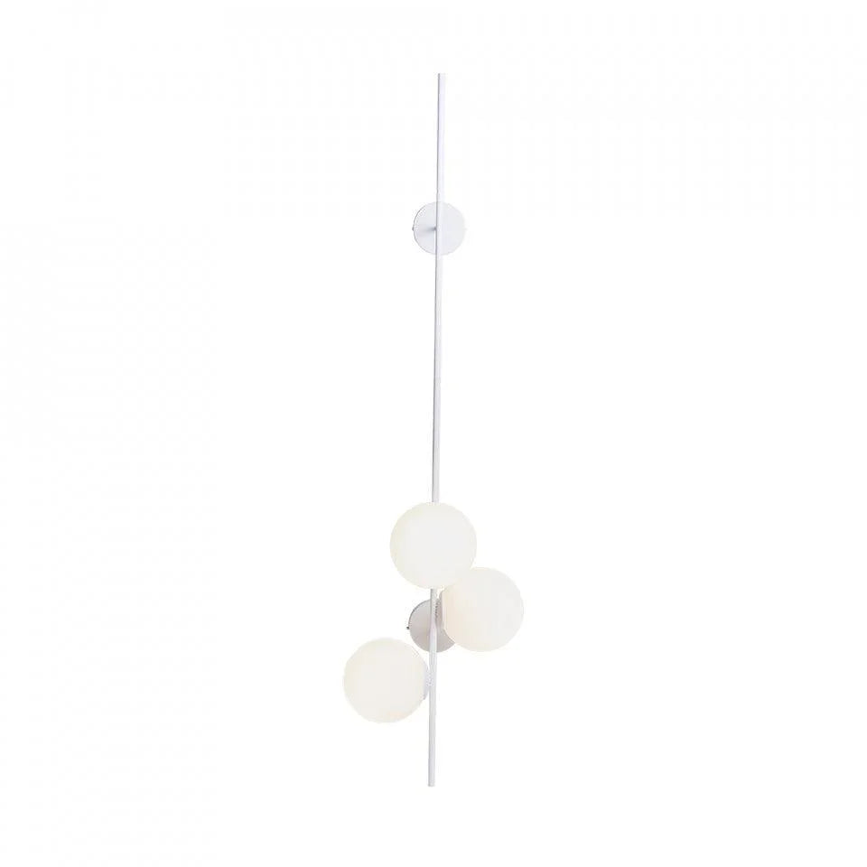 Aplica alba din otel cu 3 becuri Bobler L Custom Form - PARIS14A.RO