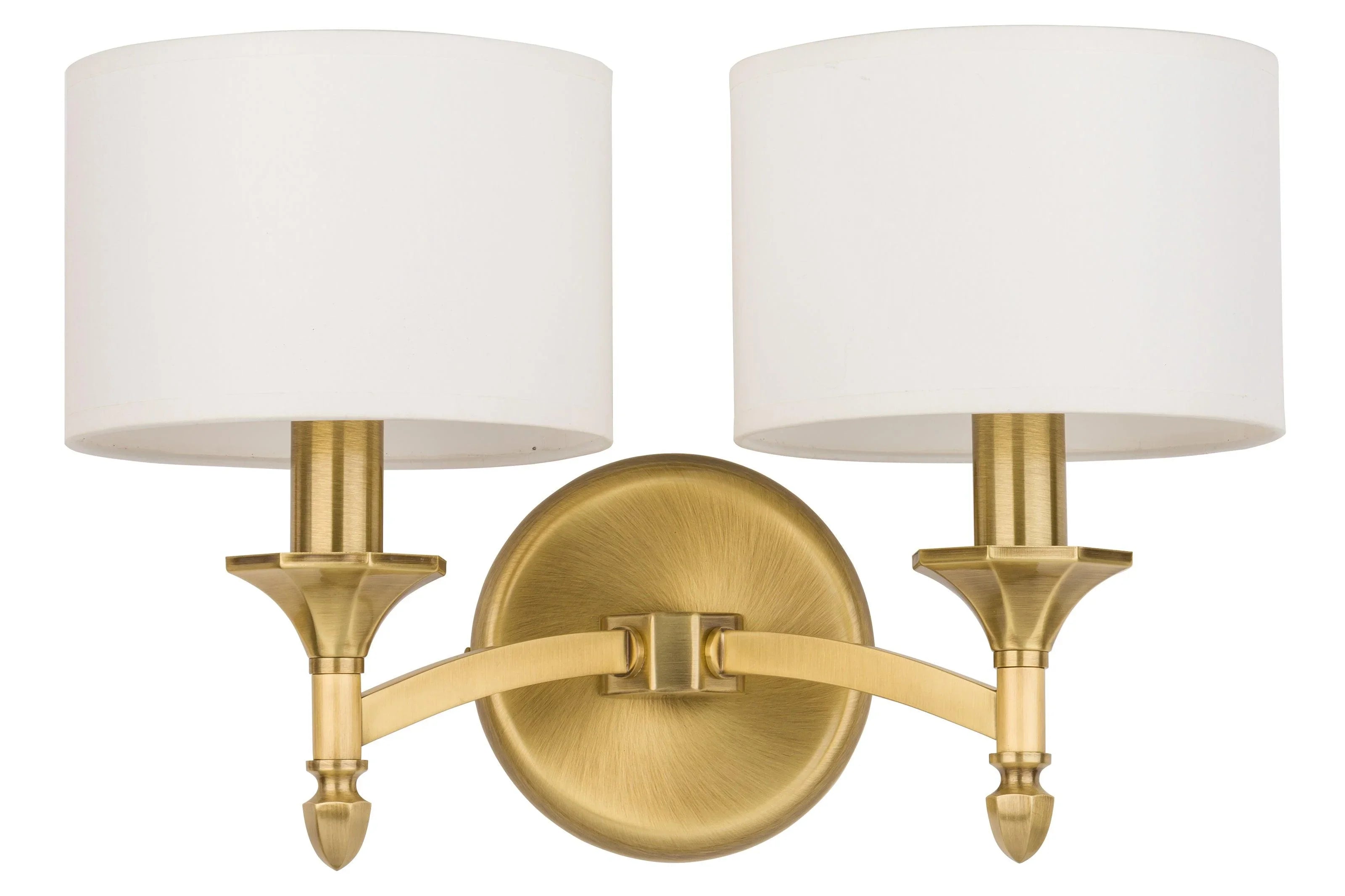 Aplica de perete cu doua abajururi din material Decor Kutek - PARIS14A.RO