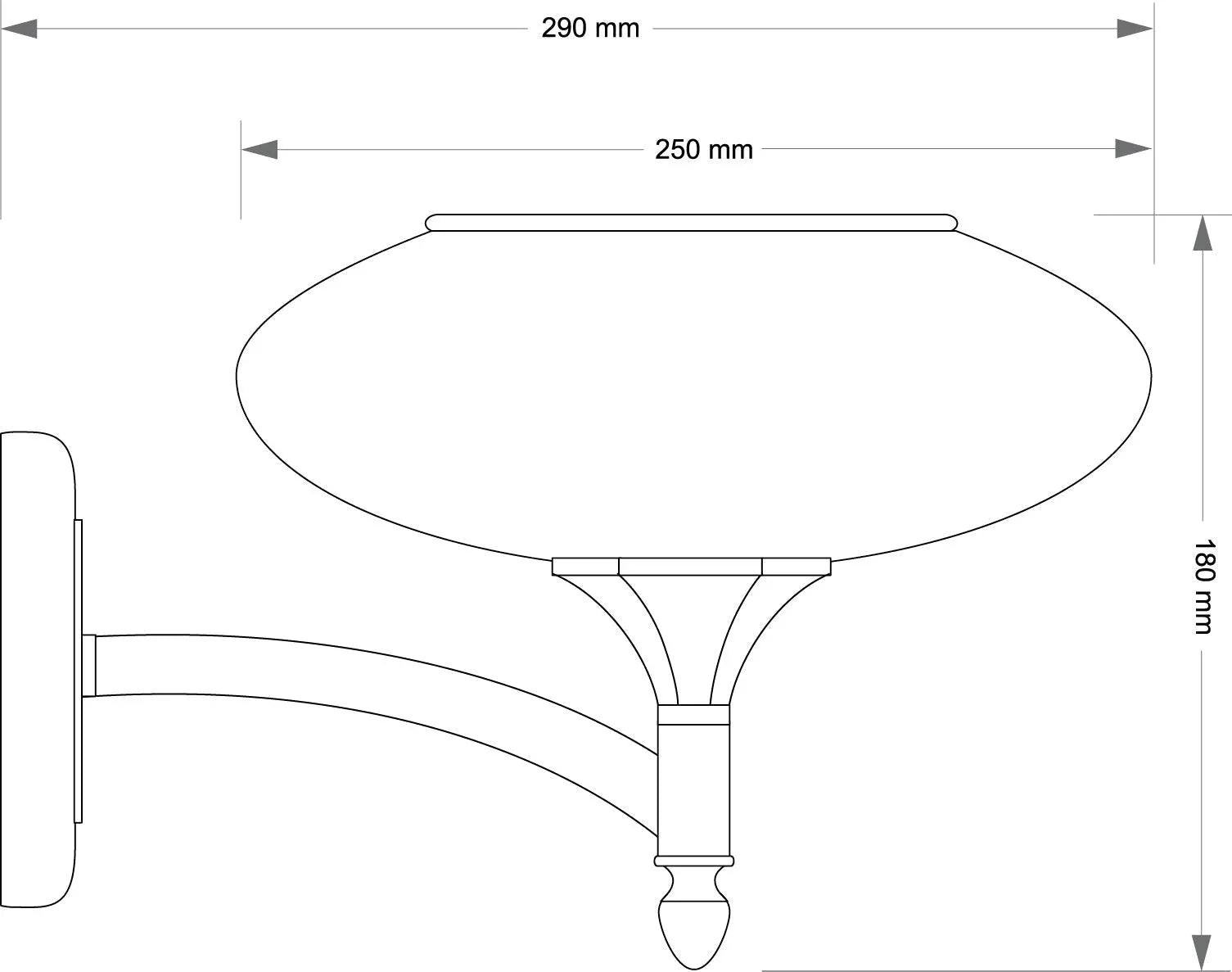 Aplica de perete Decor Kutek - PARIS14A.RO