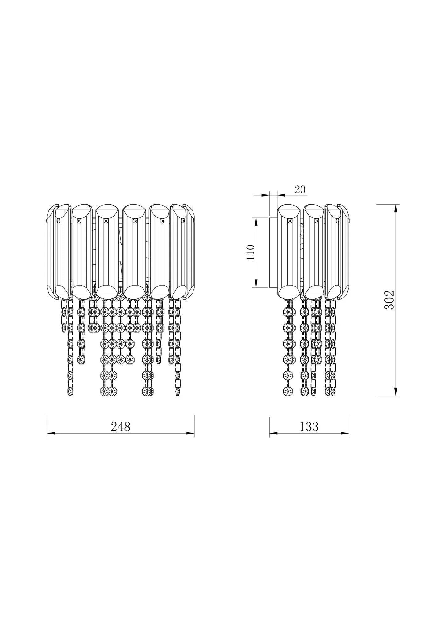 Aplica Hail Maytoni Classic MOD097WL-02CH - PARIS14A.RO