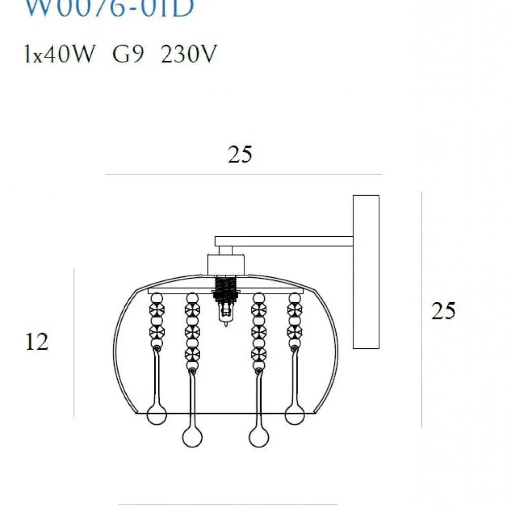 Aplica MOONLIGHT MAXLIGHT W0076-01D - PARIS14A.RO
