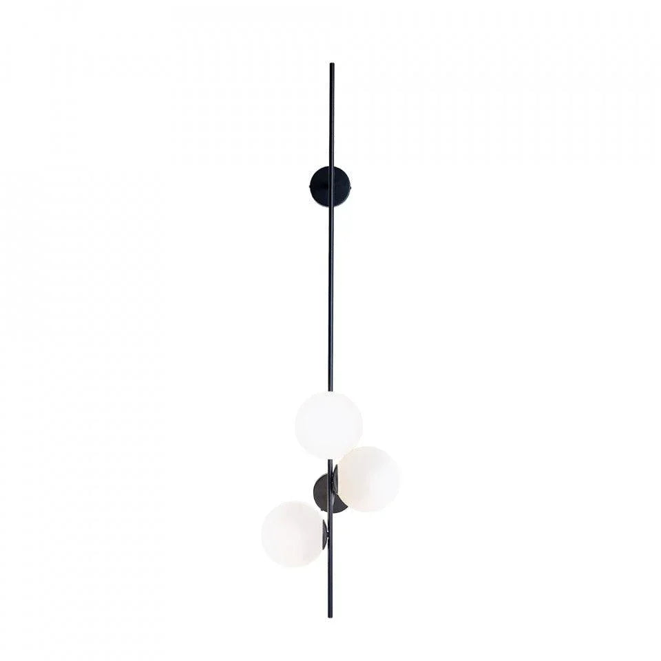 Aplica neagra din otel cu 3 becuri Bobler L Custom Form - PARIS14A.RO