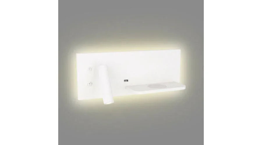 Aplica SUPERIOR CU PRIZA USB SI INCARCATORUL WIRELESS Alb MAXLIGHT W0291L - PARIS14A.RO