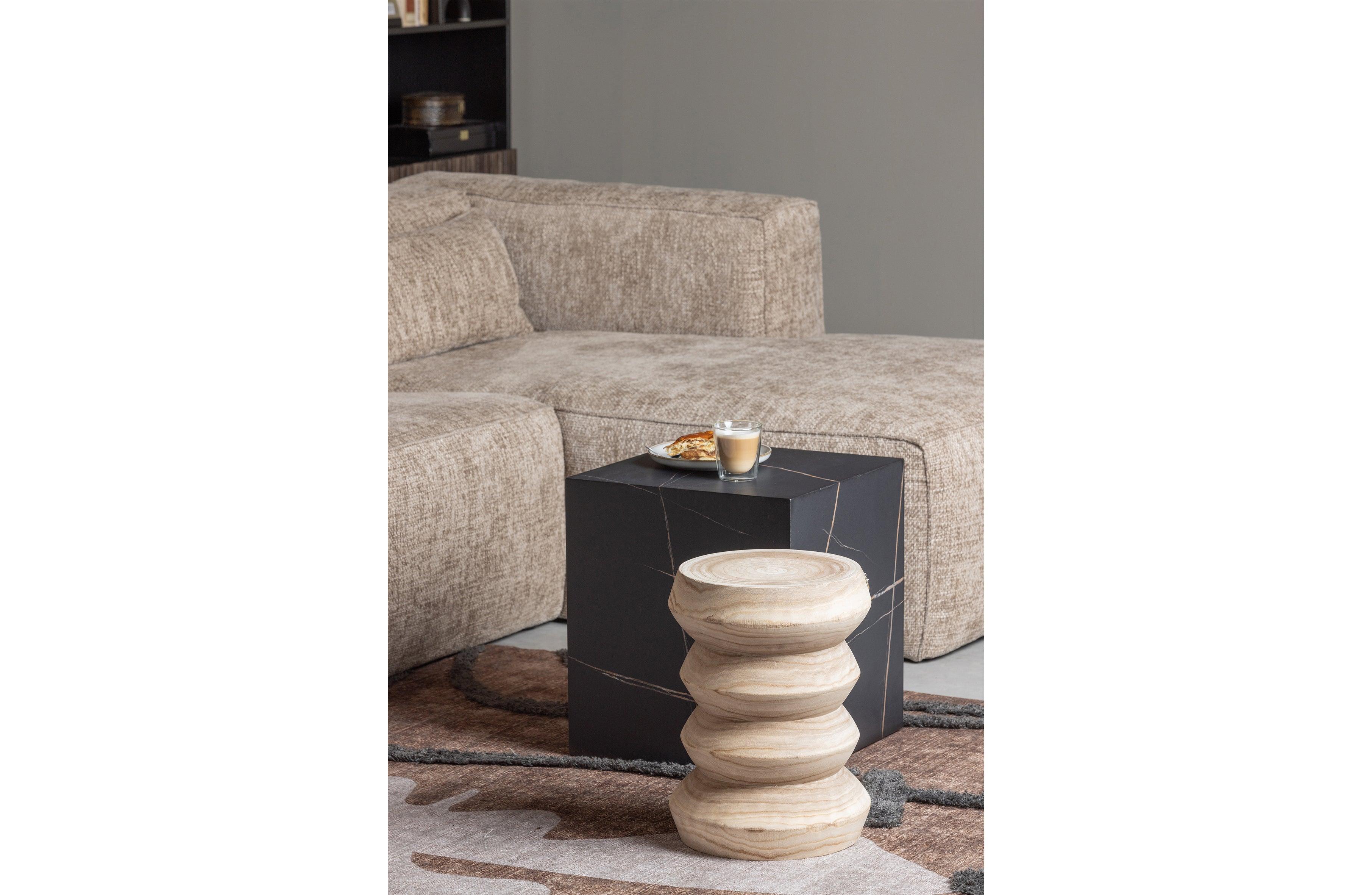 Babs Stool Wood Naturel 41xø31cm - PARIS14A.RO