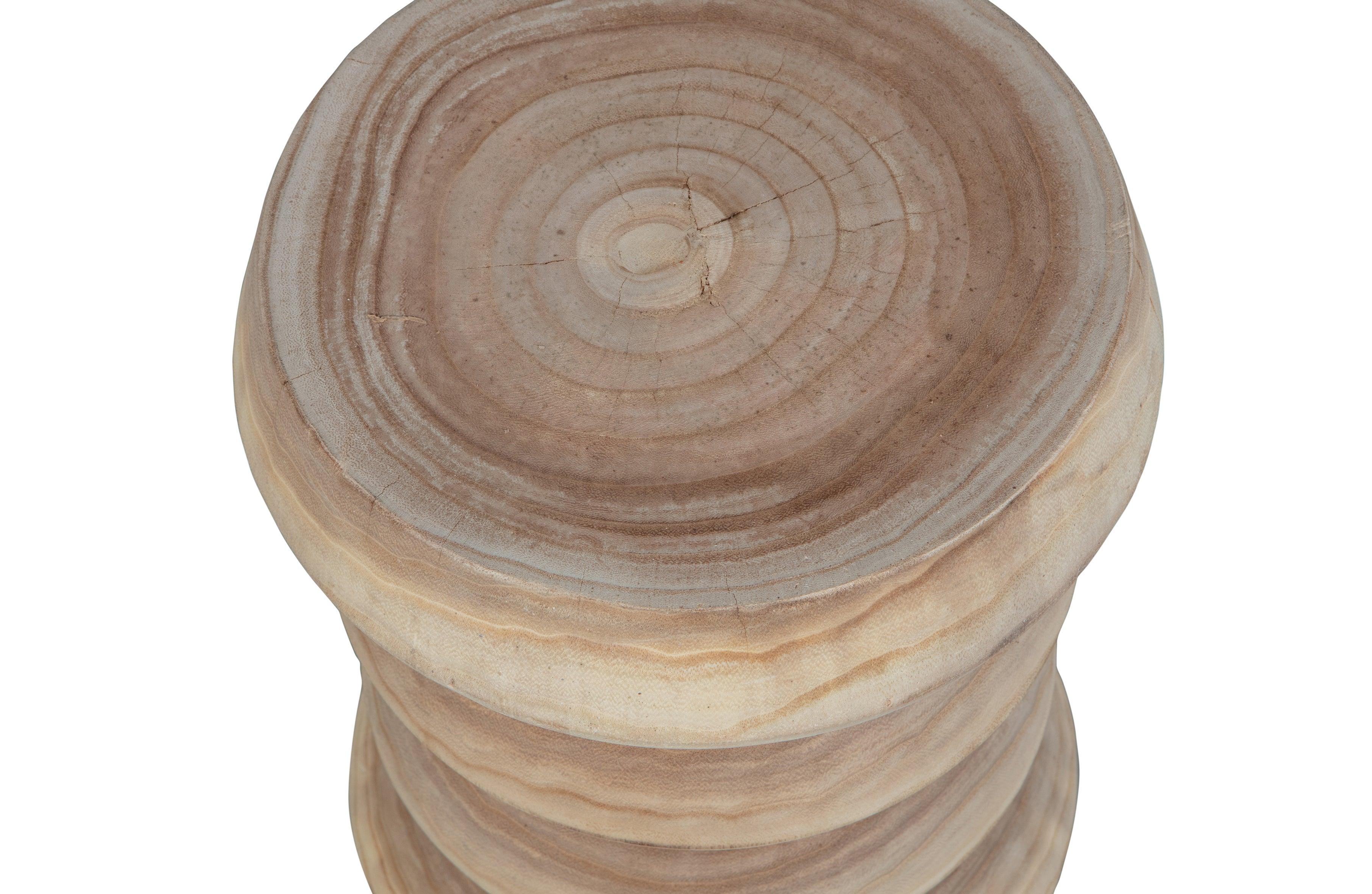 Babs Stool Wood Naturel 41xø31cm - PARIS14A.RO