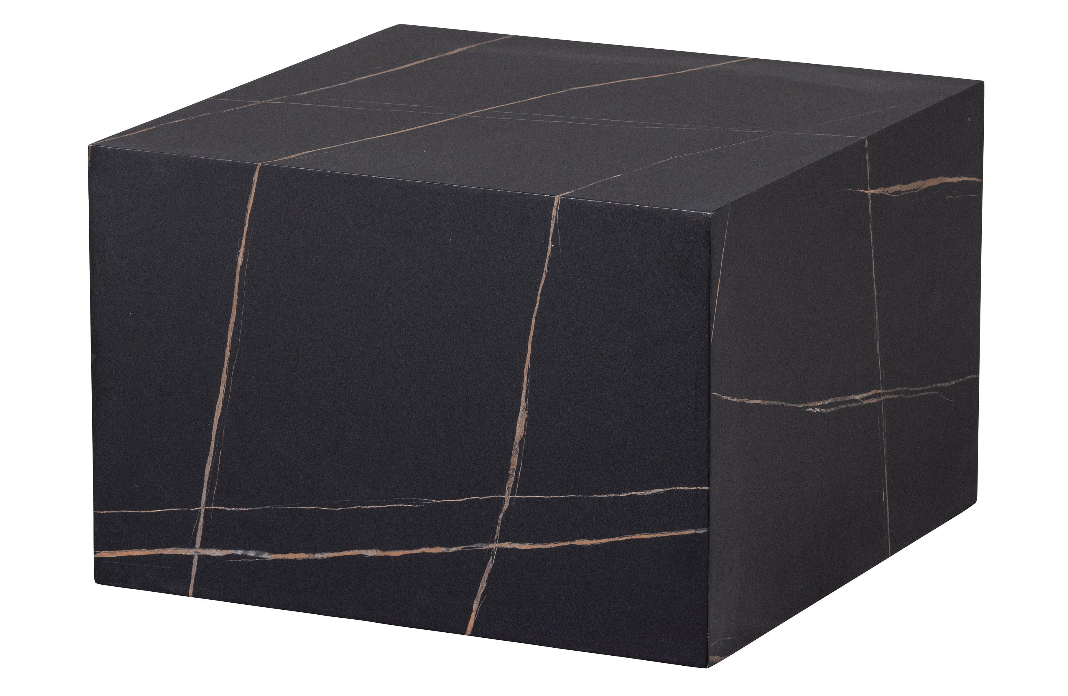 Benji Coffeetable Marmerlook Black 60x60 - PARIS14A.RO